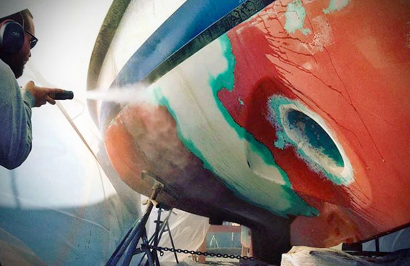 Marine blasting job